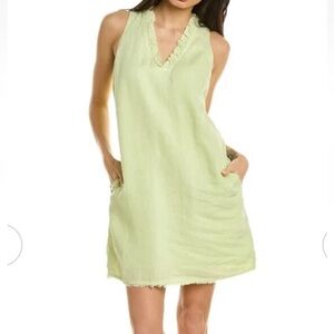 Tommy Bahama Seaglass lime Linen mini summer Dress